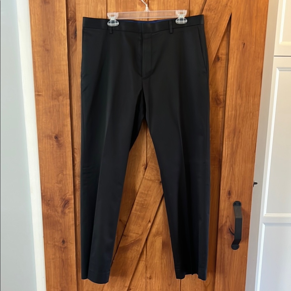 Banana Republic Black Dress Pants Textured Slim Fit